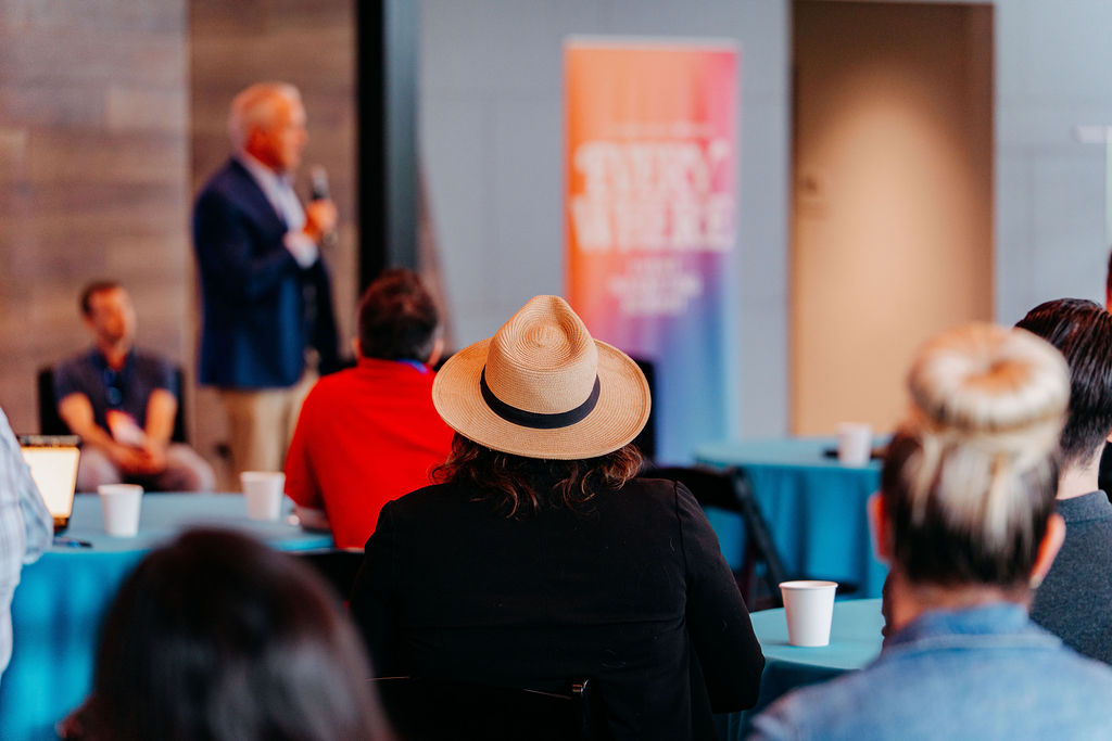 Speaker addressing the audience at EVERYWHERE Summit