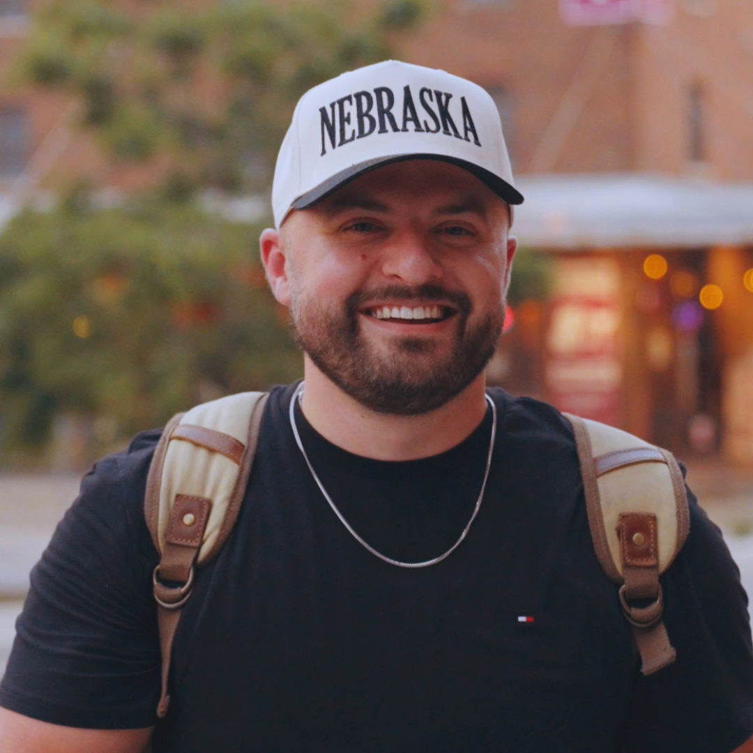 Josh Peterson, founder of Peterson Media, photographed in a workshop in Omaha, Nebraska.
